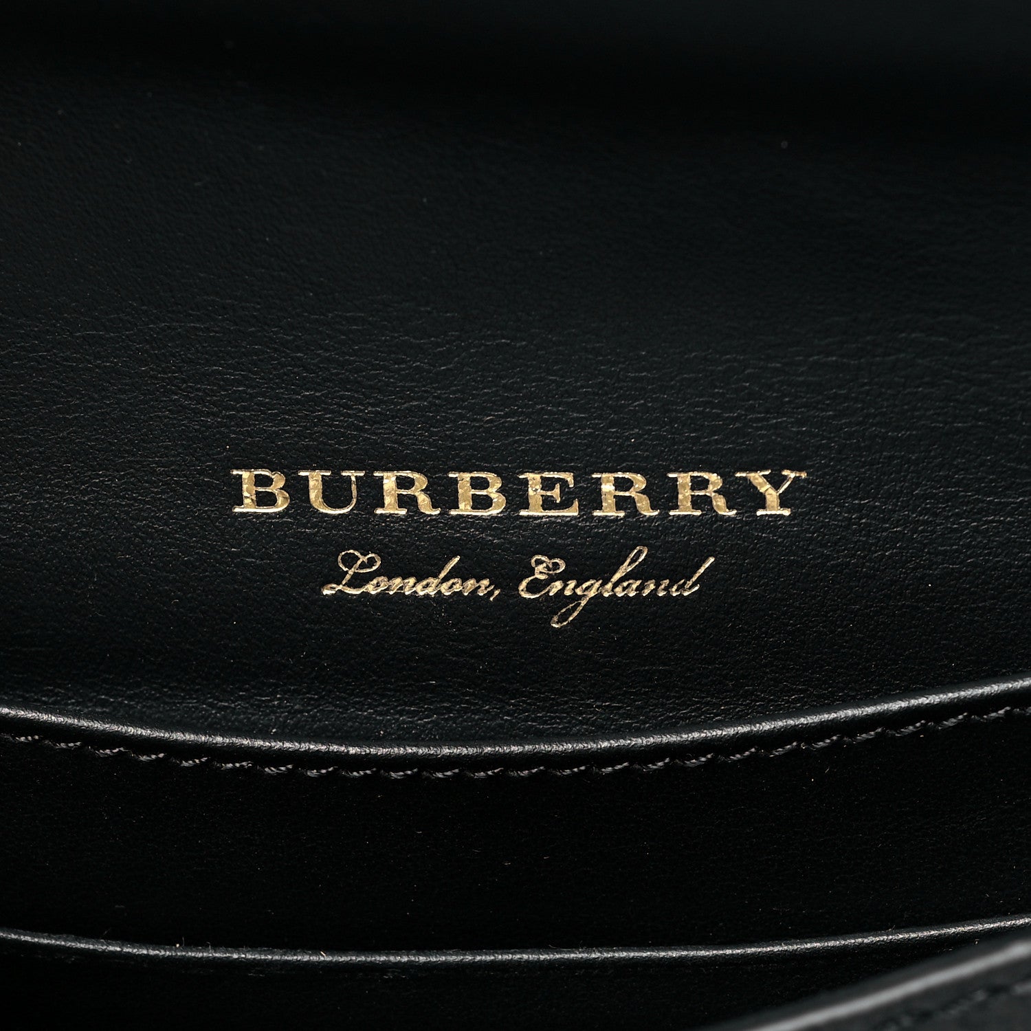 Burberry House Check Calfskin Mini Buckle Phone Crossbody Bag Black 5 of 8