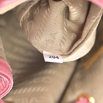Prada Jacquard Logo Mini Bucket Crossbody Bag Corda Peonia 8 of 11