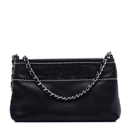 Chanel Lambskin Lax Pochette Black 1 of 11
