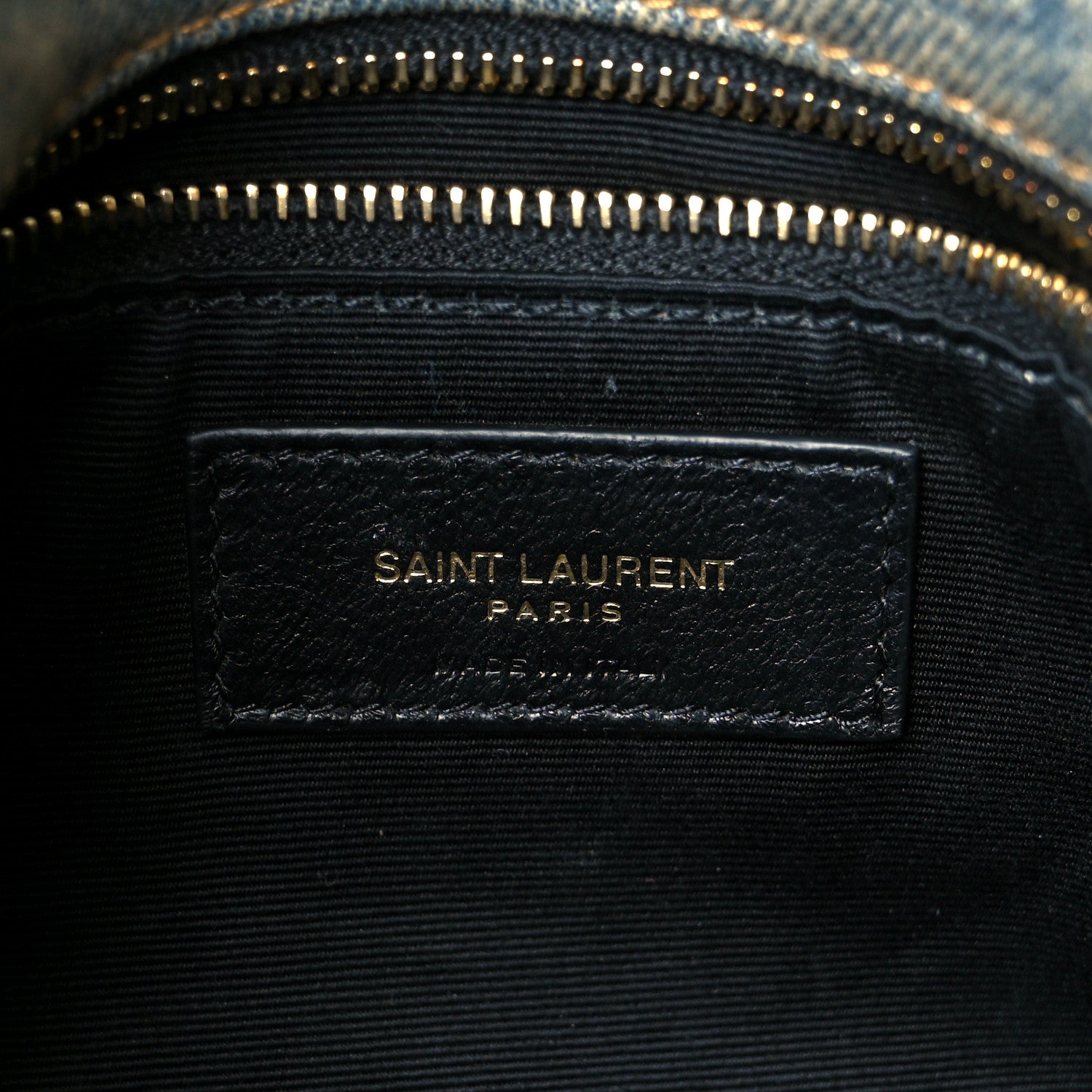 Saint Laurent Denim Quilted Small Loulou Puffer Monogram Chain Satchel Blue Cinnamon 6 of 10