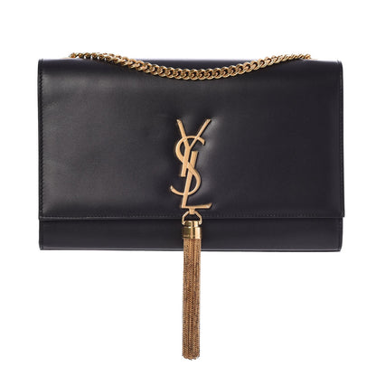 Saint Laurent Smooth Calfskin Medium Classic Monogram Kate Tassel Satchel Black 1 of 11