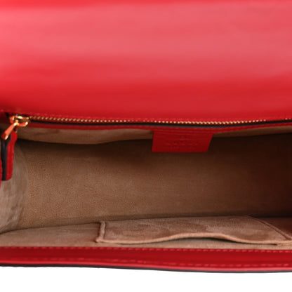 Gucci Calfskin Small Sylvie Shoulder Bag Hibiscus Red 5 of 13