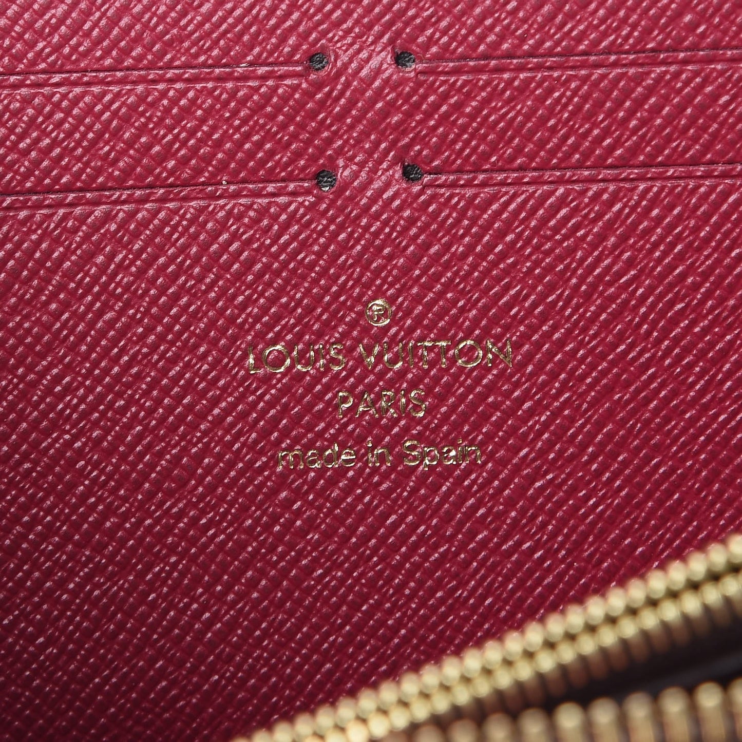 Monogram Clemence Wallet Fuchsia