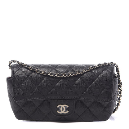 Chanel Caviar Quilted Glasses Case With Chain Black 1 of 12