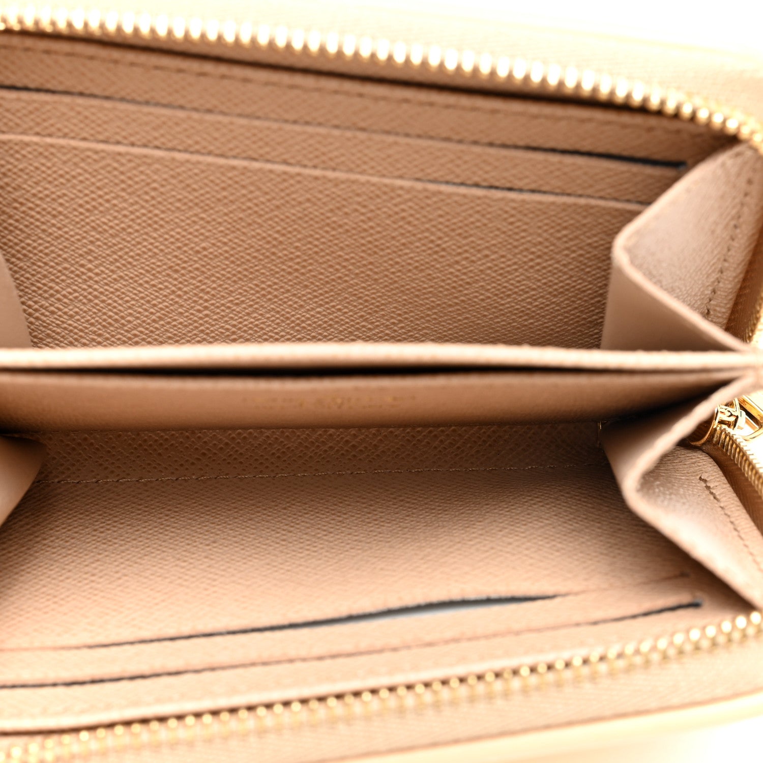 Louis Vuitton Hollographic Monoglam Zippy Coin Purse Wallet Beige 5 of 7