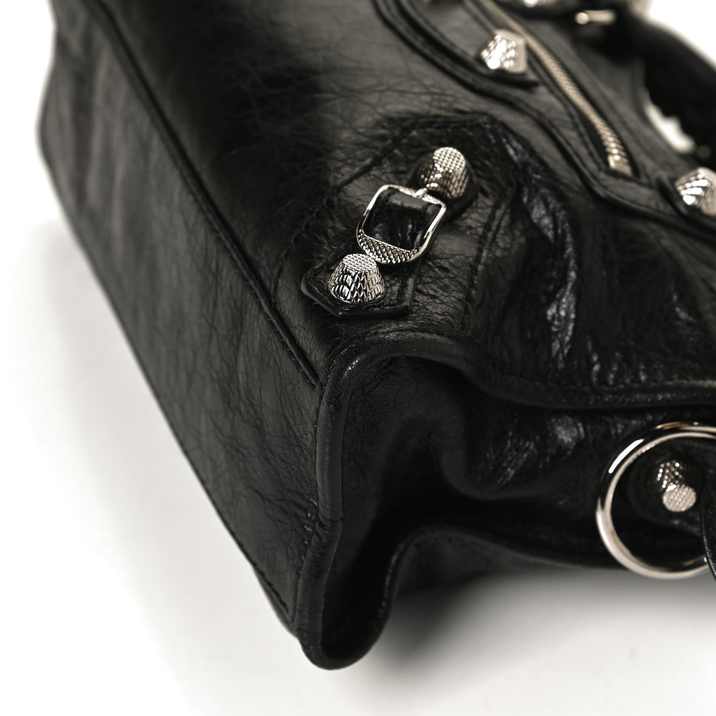 Agneau Giant 12 Silver Hardware Mini City Black