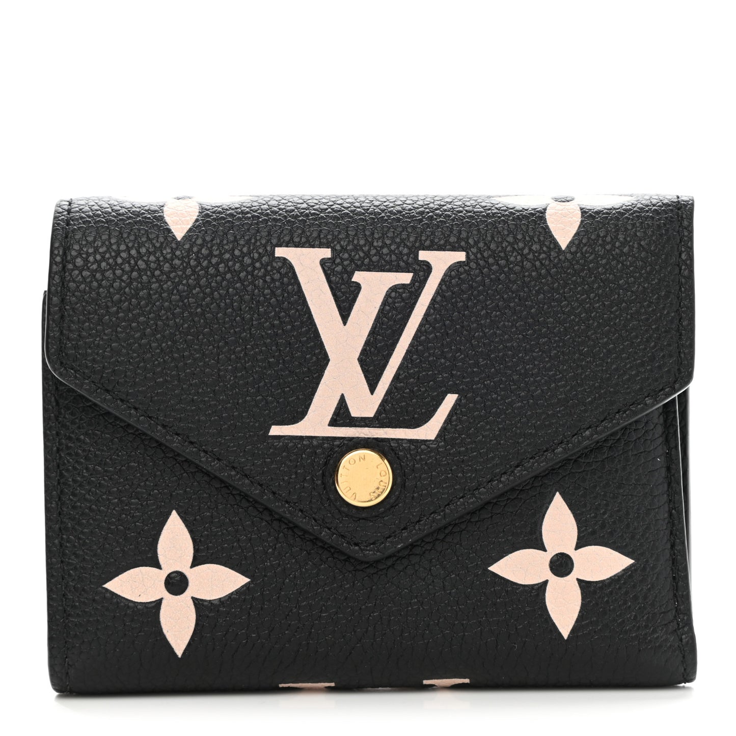 Empreinte Monogram Giant Victorine Wallet Black Beige