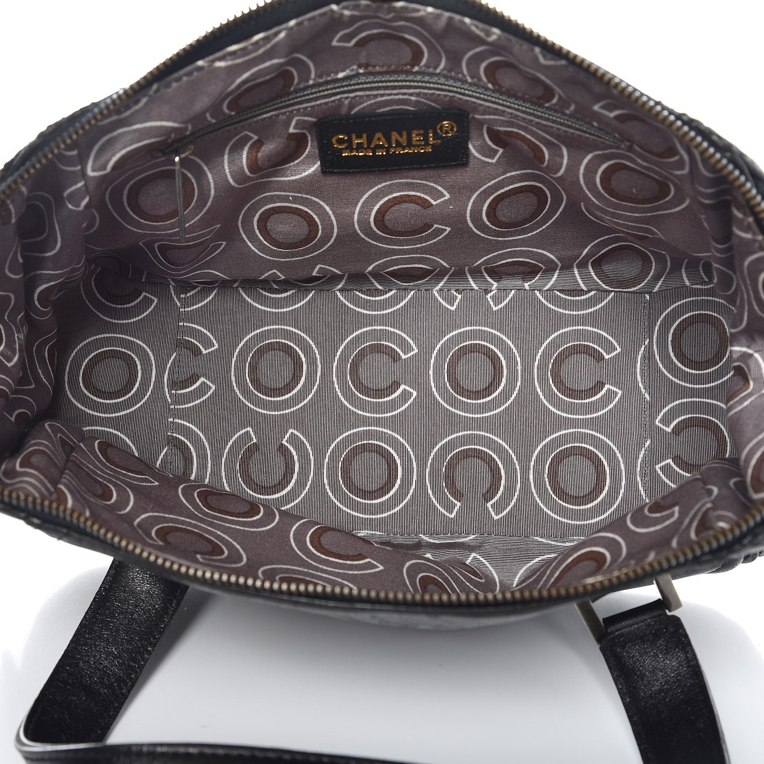 Chanel Lambskin Bowler Black 5 of 7