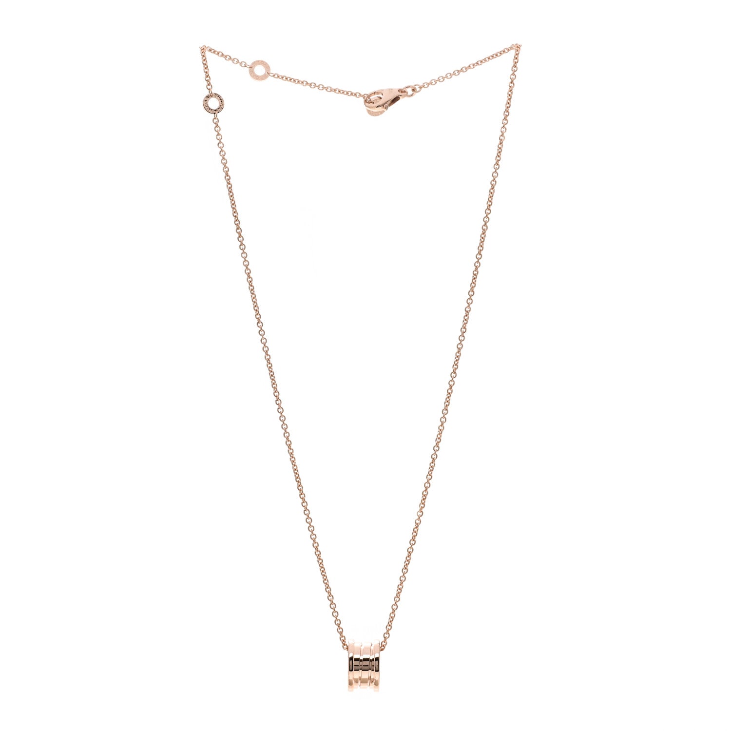 Bulgari 18K Rose Gold B.Zero1 Pendant Necklace 3 of 6