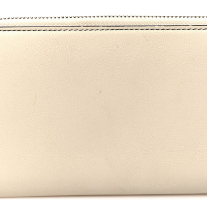 Christian Dior Calfskin Niki De Saint Phalle Dragon Zip Around Wallet Off White 10 of 11