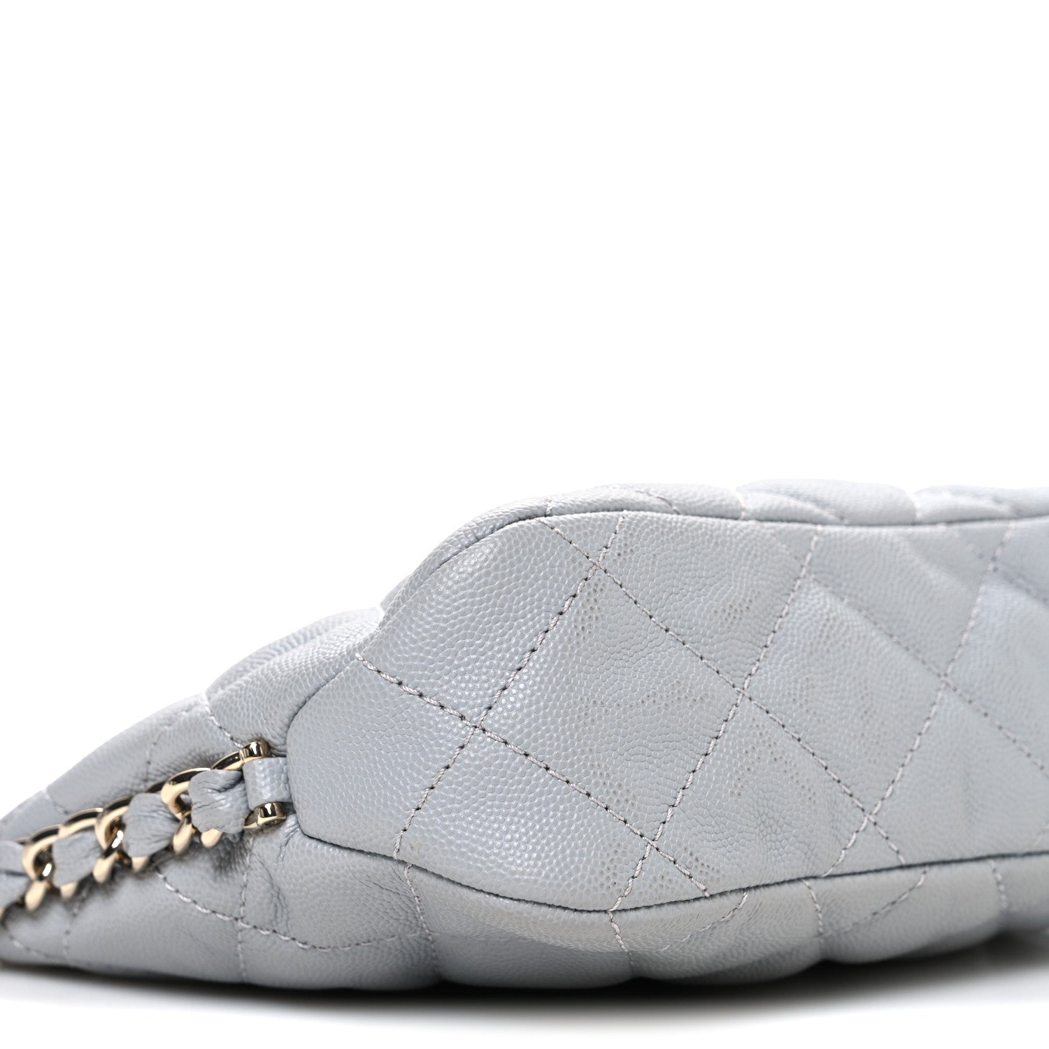 Chanel Caviar Quilted Daylight Hobo Grey 9 of 10