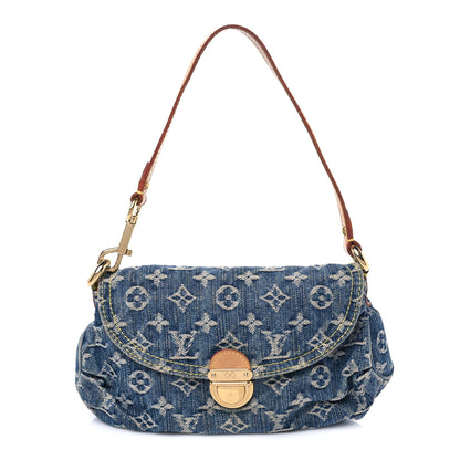 Louis Vuitton Monogram Denim Mini Pleaty Blue 1 of 6