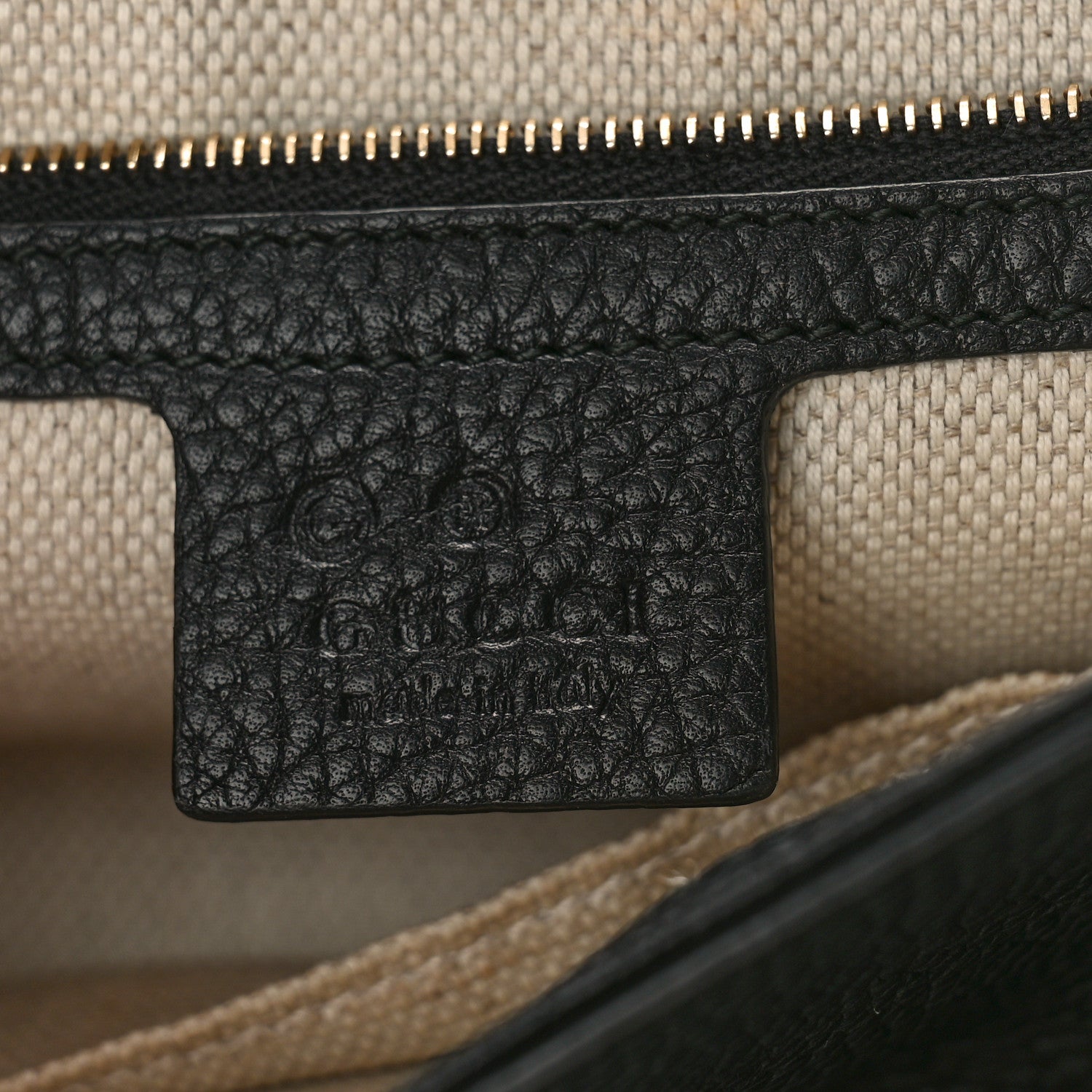 Gucci Pebbled Calfskin Medium Soho Flap Crossbody Black 6 of 8