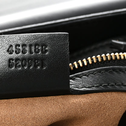 Gucci GG Supreme Monogram Calfskin Small Padlock Top Handle Bag Beige Black Cuir 7 of 10