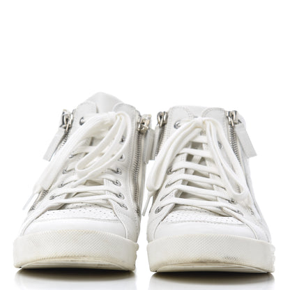 Chanel Calfskin High Top CC Sneakers 36 White 2 of 21