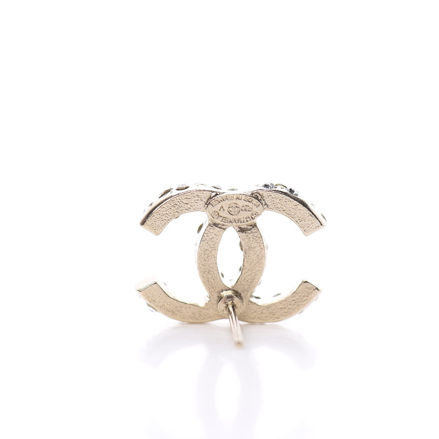 Crystal CC First Class Stud Earrings Gold