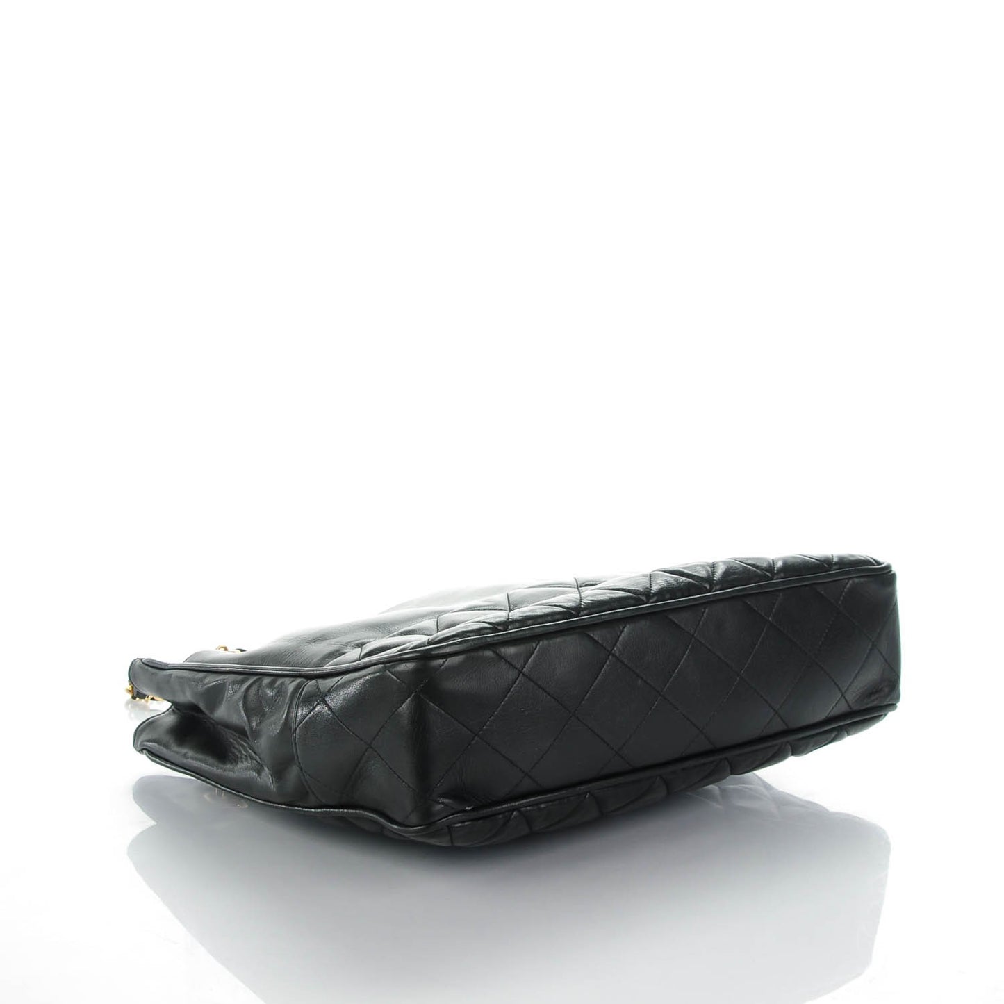 Lambskin Shopping Tote Black