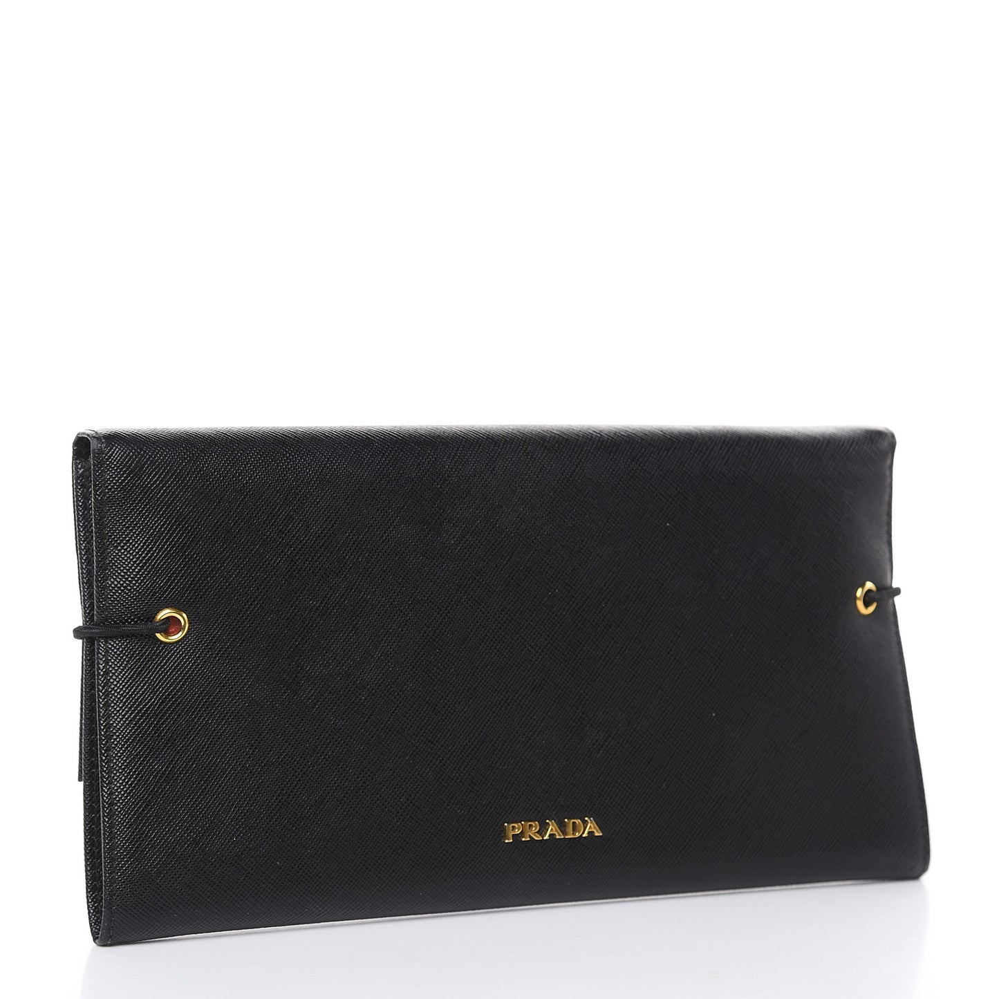 Saffiano Travel Wallet Black Rosso
