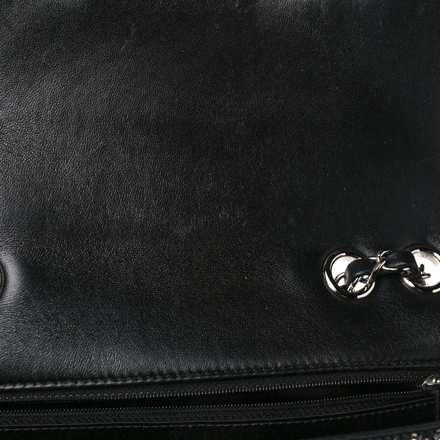 Chanel Sequin La Pausa Medium Single Flap Silver Black 11 of 12