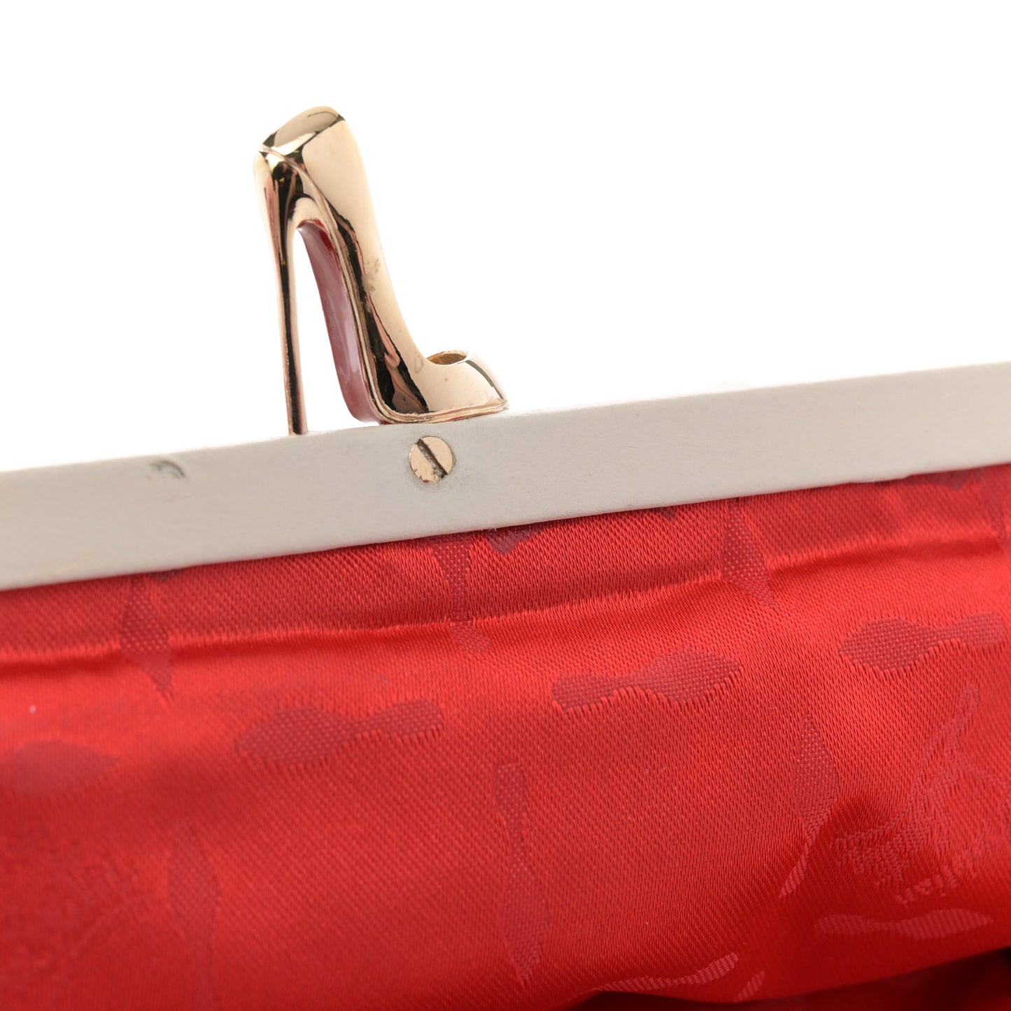 Calfskin Loubette Shoulder Bag White