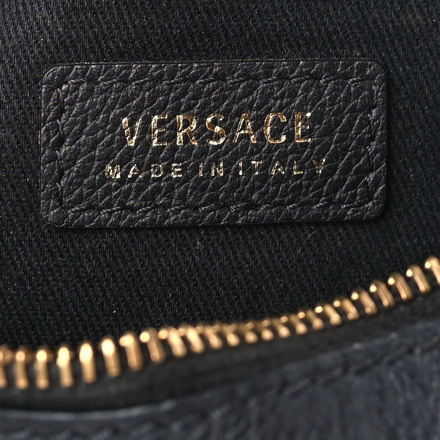 Versace Calfskin La Medusa Round Camera Bag Black 6 of 8