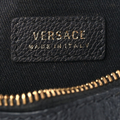 Versace Calfskin La Medusa Round Camera Bag Black 6 of 8