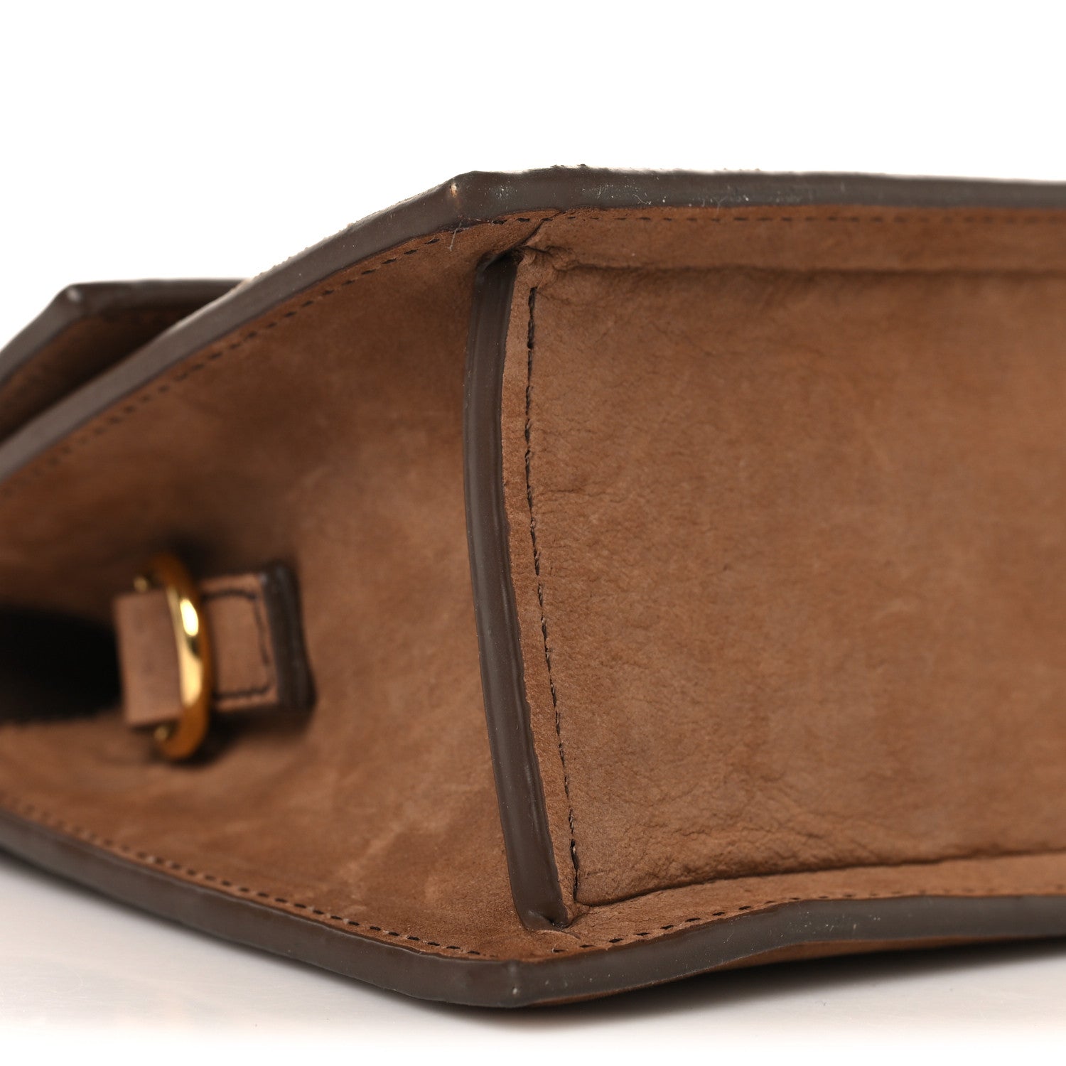 Jacquemus Suede Le Chiquito Noeud Brown 7 of 9