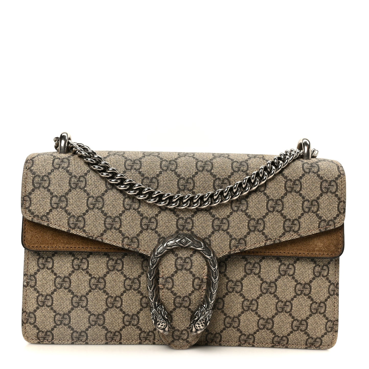 GG Supreme Monogram Small Dionysus Shoulder Bag Taupe