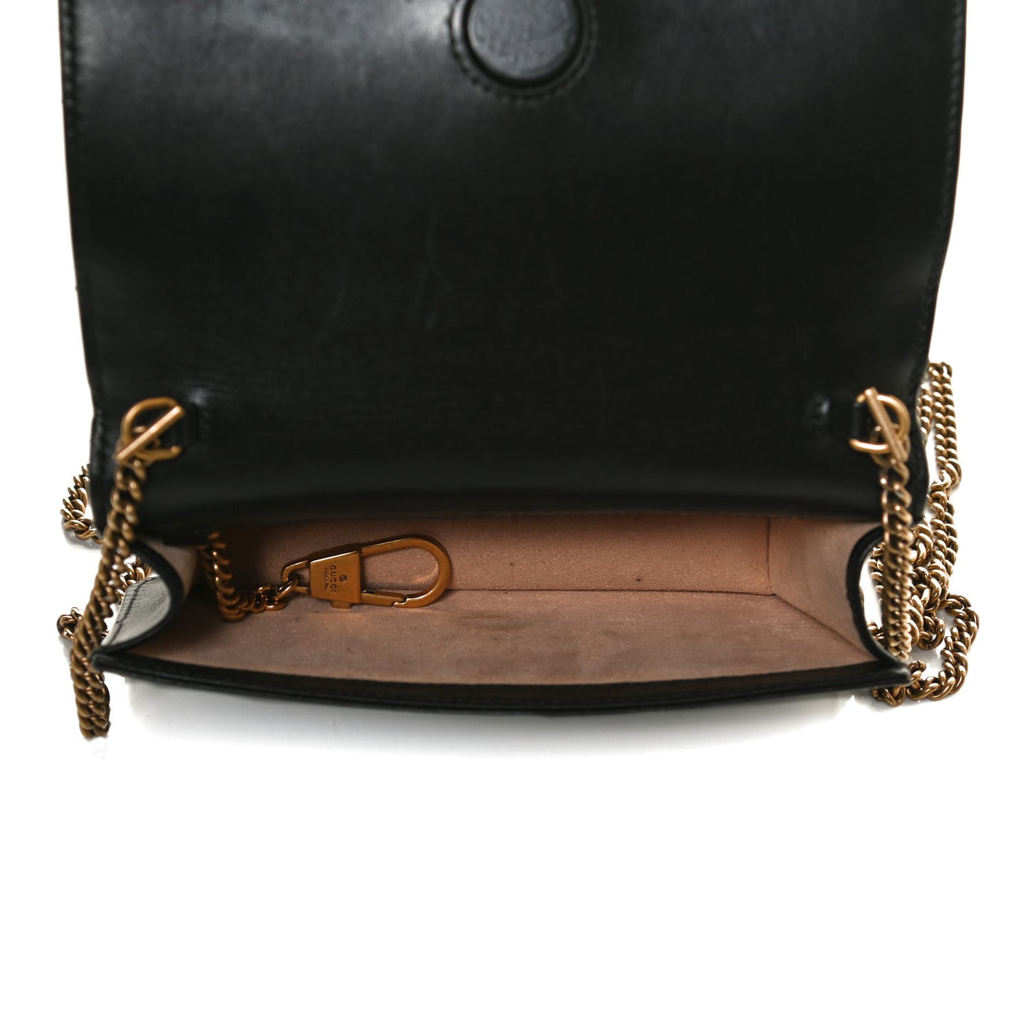 Calfskin Matelasse GG Marmont Mini Bag Black