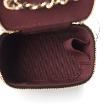 Chanel Caviar Quilted Mini Vanity Case With Chain Black 7 of 10