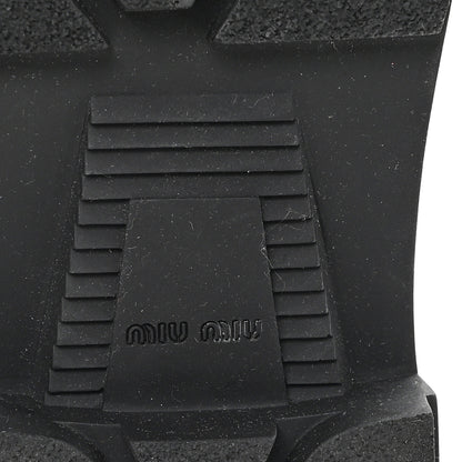 Miu Miu Calfskin Flame Chelsea Boots 41  Black 7 of 9