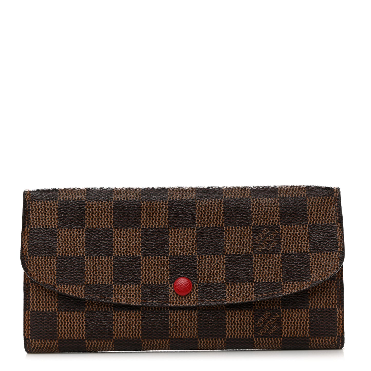 Damier Ebene Emilie Wallet Red