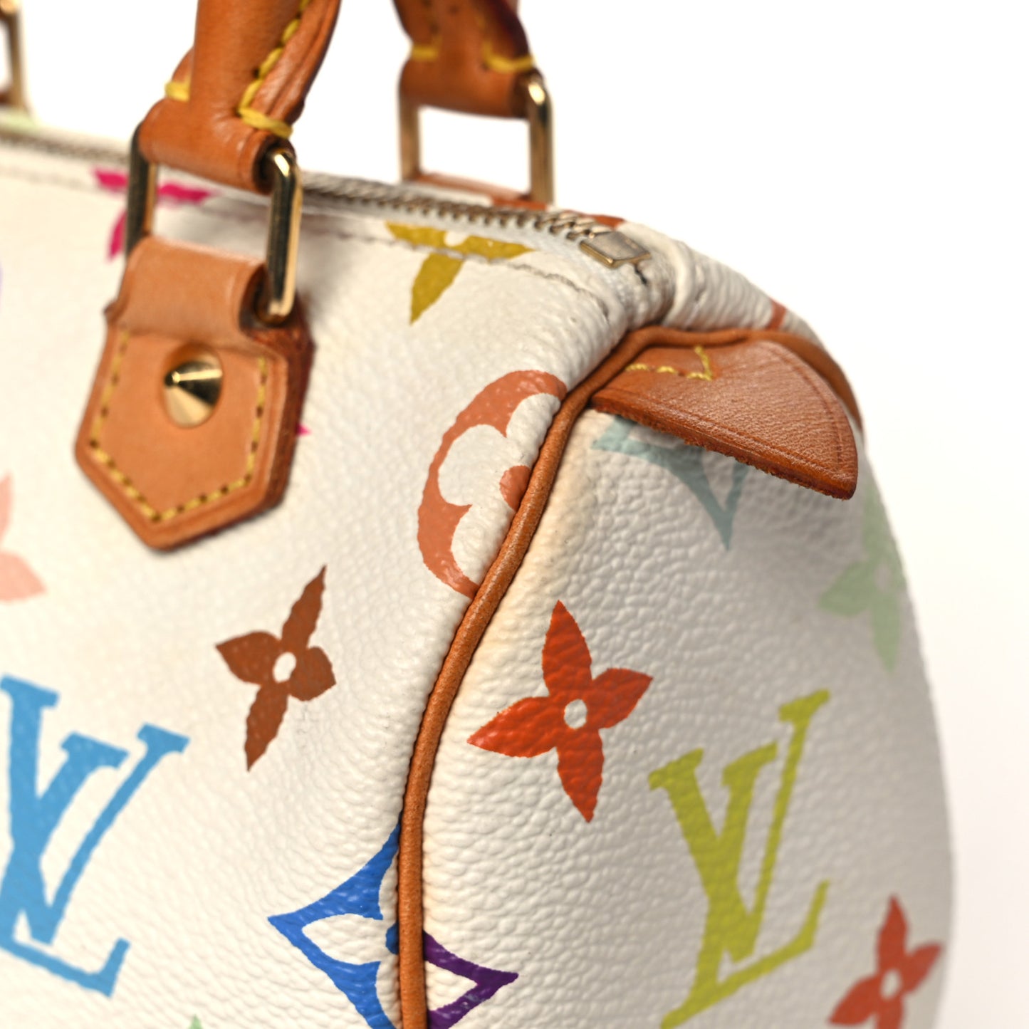 Monogram Multicolor Mini Sac HL Speedy White