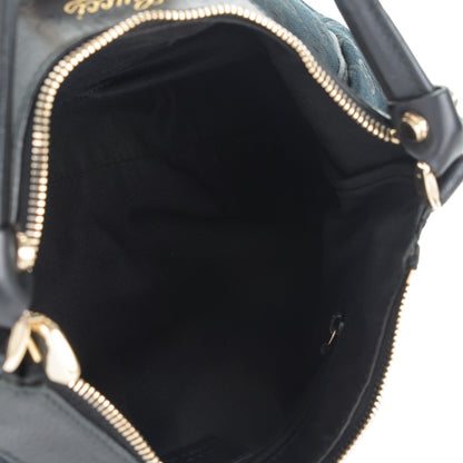 Gucci Monogram Medium D Gold Ring Hobo Black 5 of 11