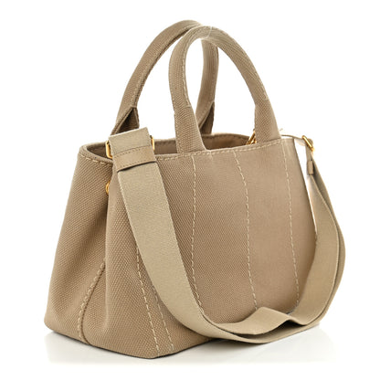 Prada Canapa Small Logo Tote Deserto 3 of 11