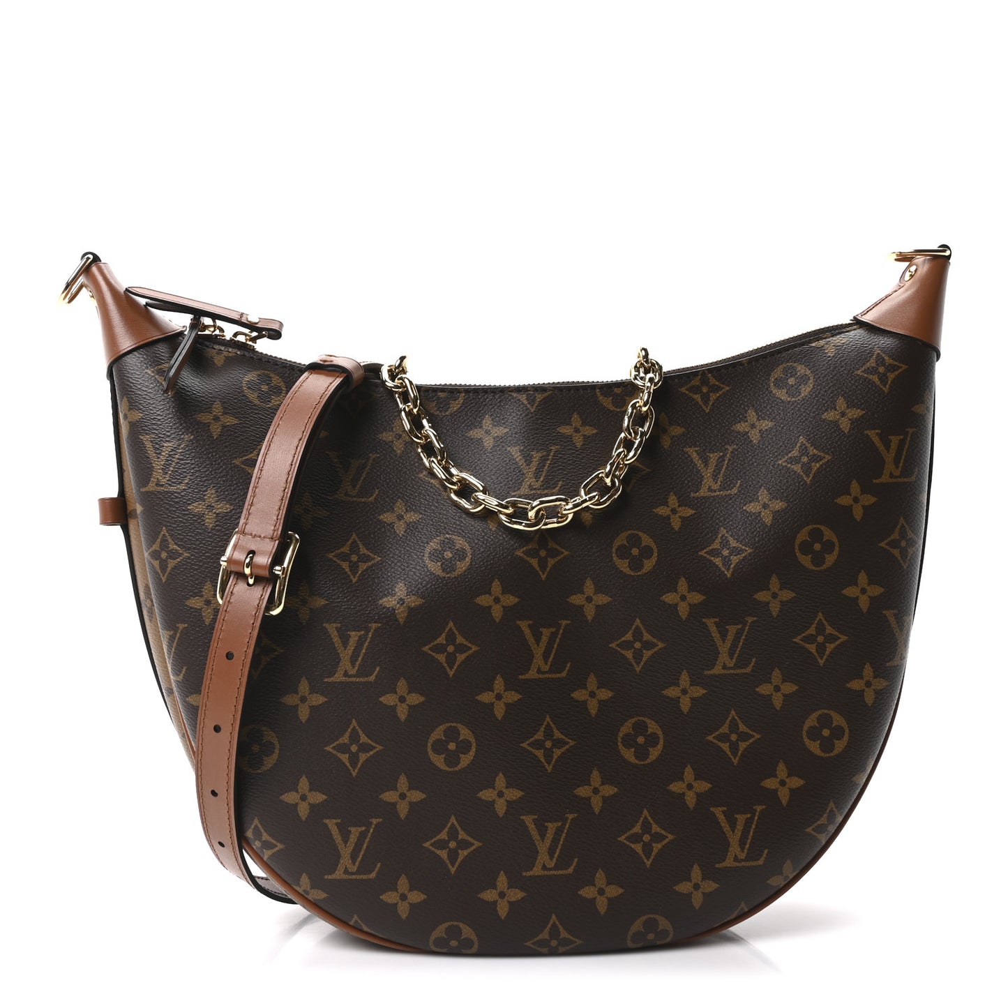 Reverse Monogram Loop Hobo