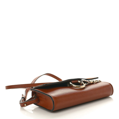 Chloe Suede Calfskin Mini Faye Shoulder Bag Tobacco 4 of 9