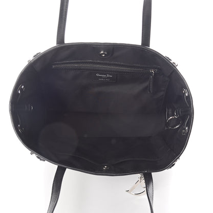 Christian Dior Coated Canvas Cannage Medium Panarea Tote Black 5 of 9