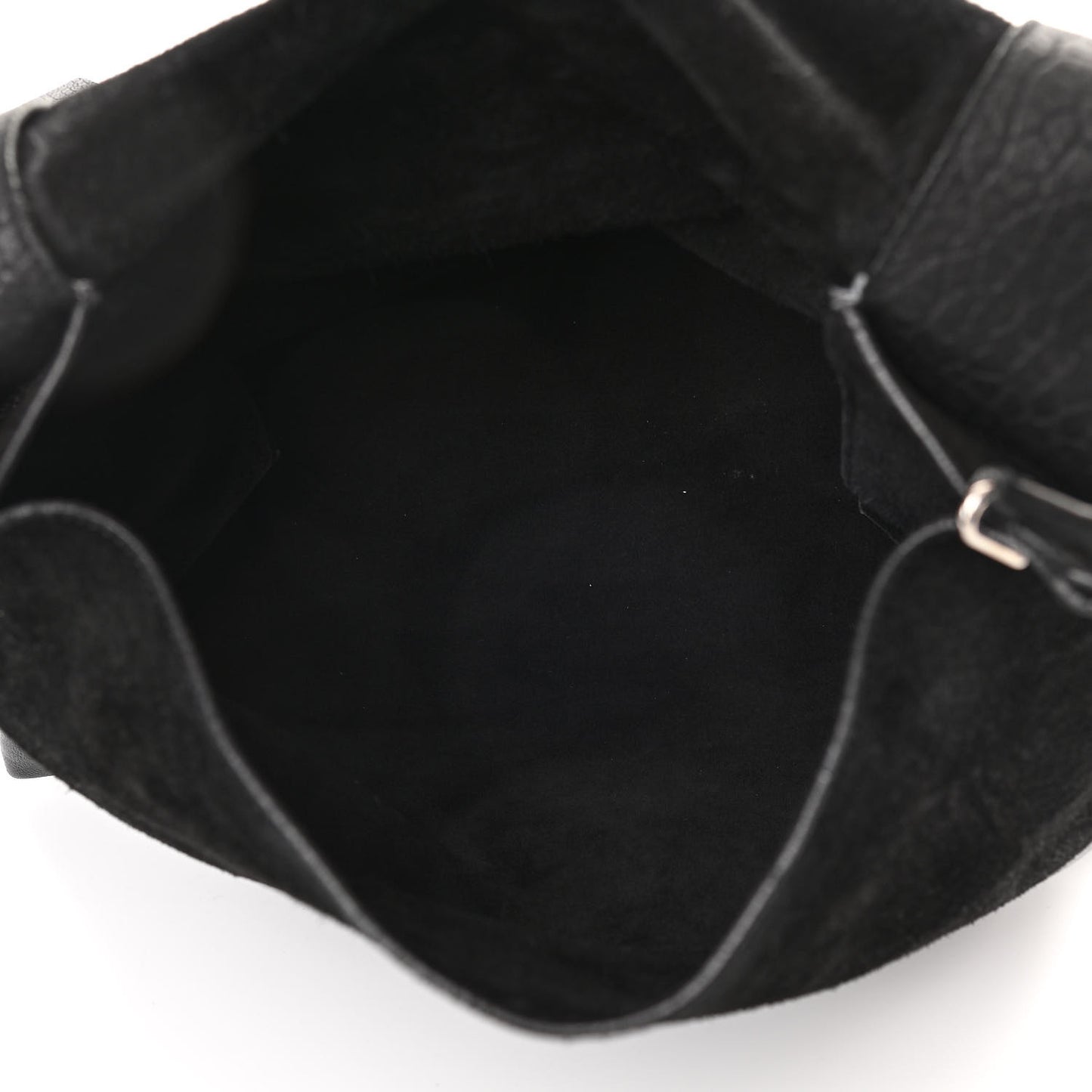 Shrunken Lambskin All Soft Shoulder Bag Black