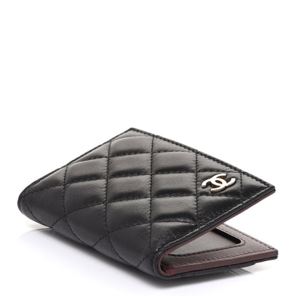 Chanel Lambskin Quilted Card Holder Wallet Black 4 of 8