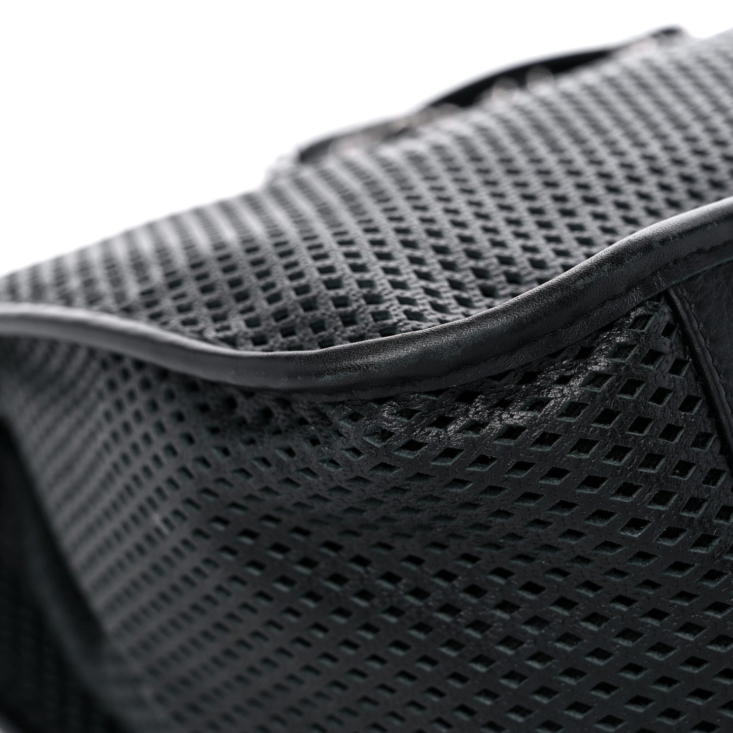 Calfskin Perforated Up In The Air Tote Black