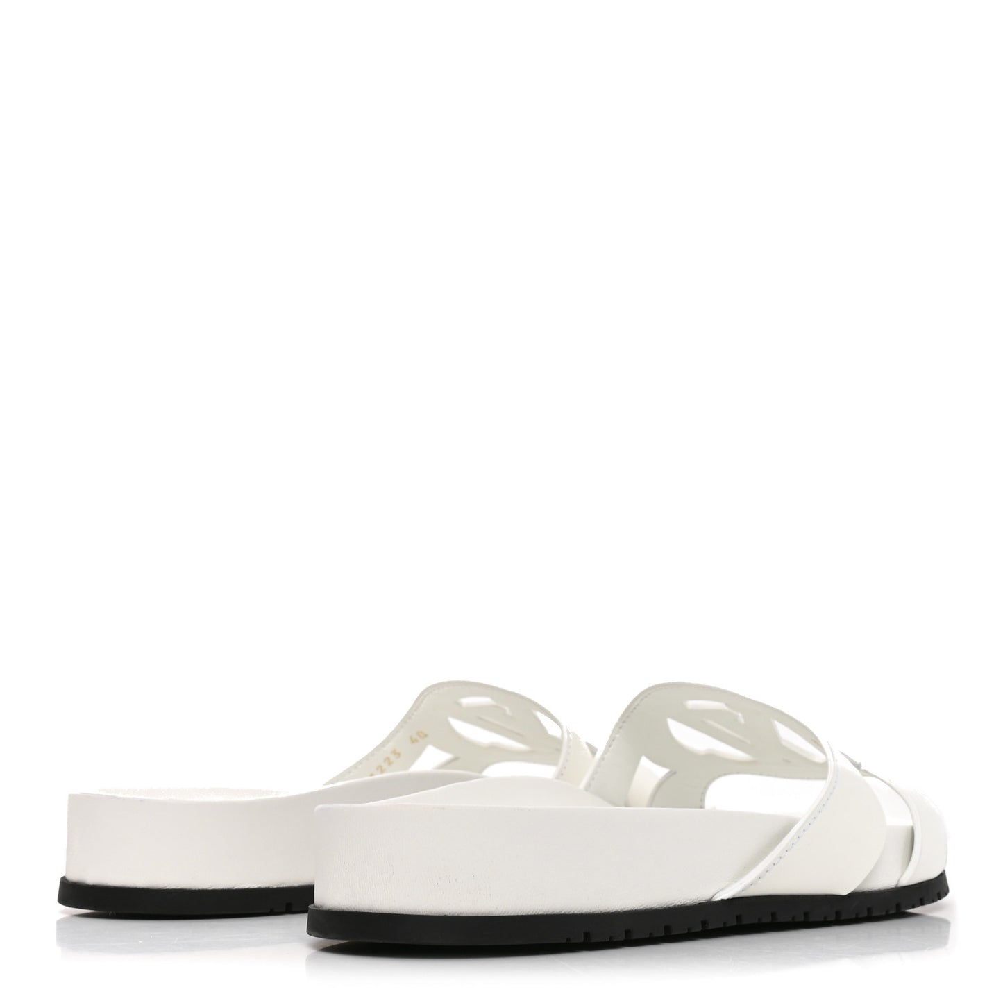 Calfskin LV Isola Sandals 40 White