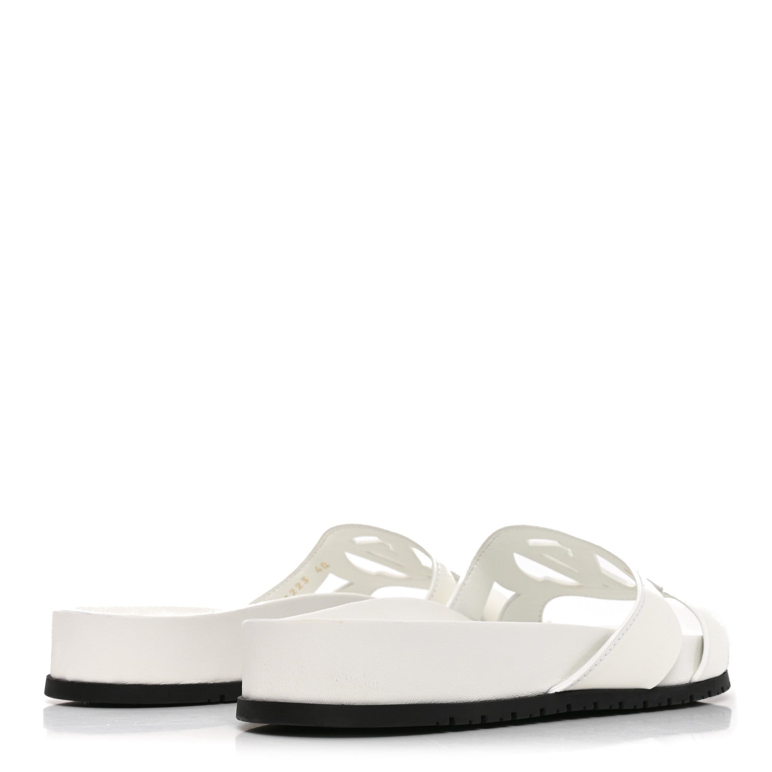 Louis Vuitton Calfskin LV Isola Sandals 40 White 5 of 9