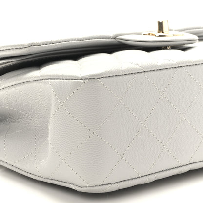 Chanel Caviar Quilted Small Double Flap Grey 8 of 10