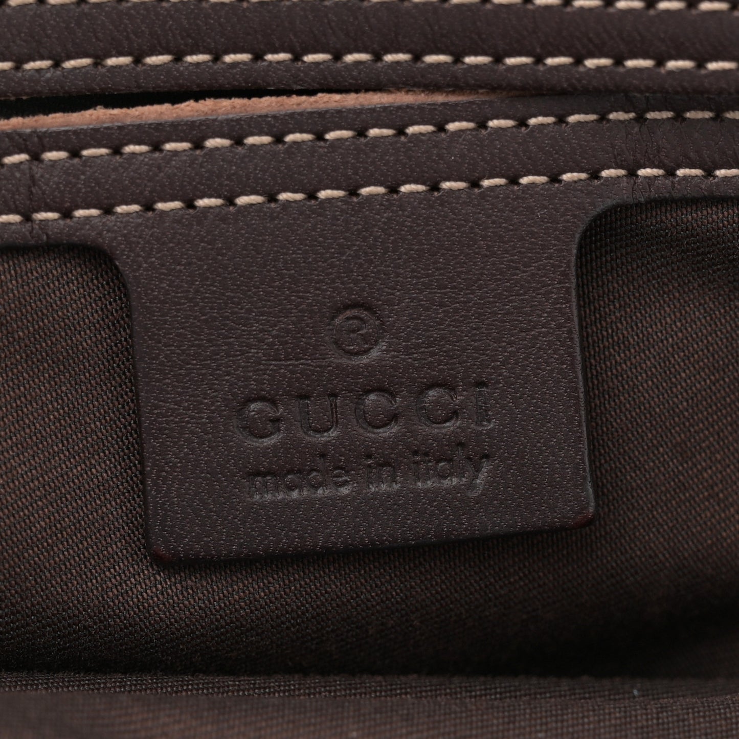 GG Plus Monogram Joy Vertical Tote Dark Brown