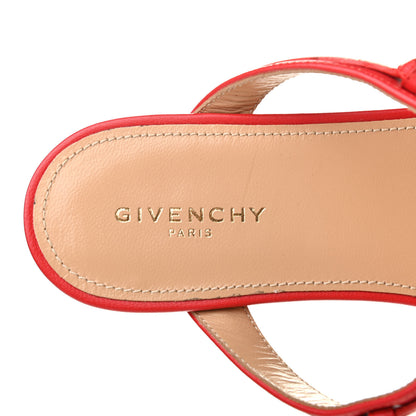 Givenchy Calfksin Elba Thong Sandals 36 Red 6 of 8