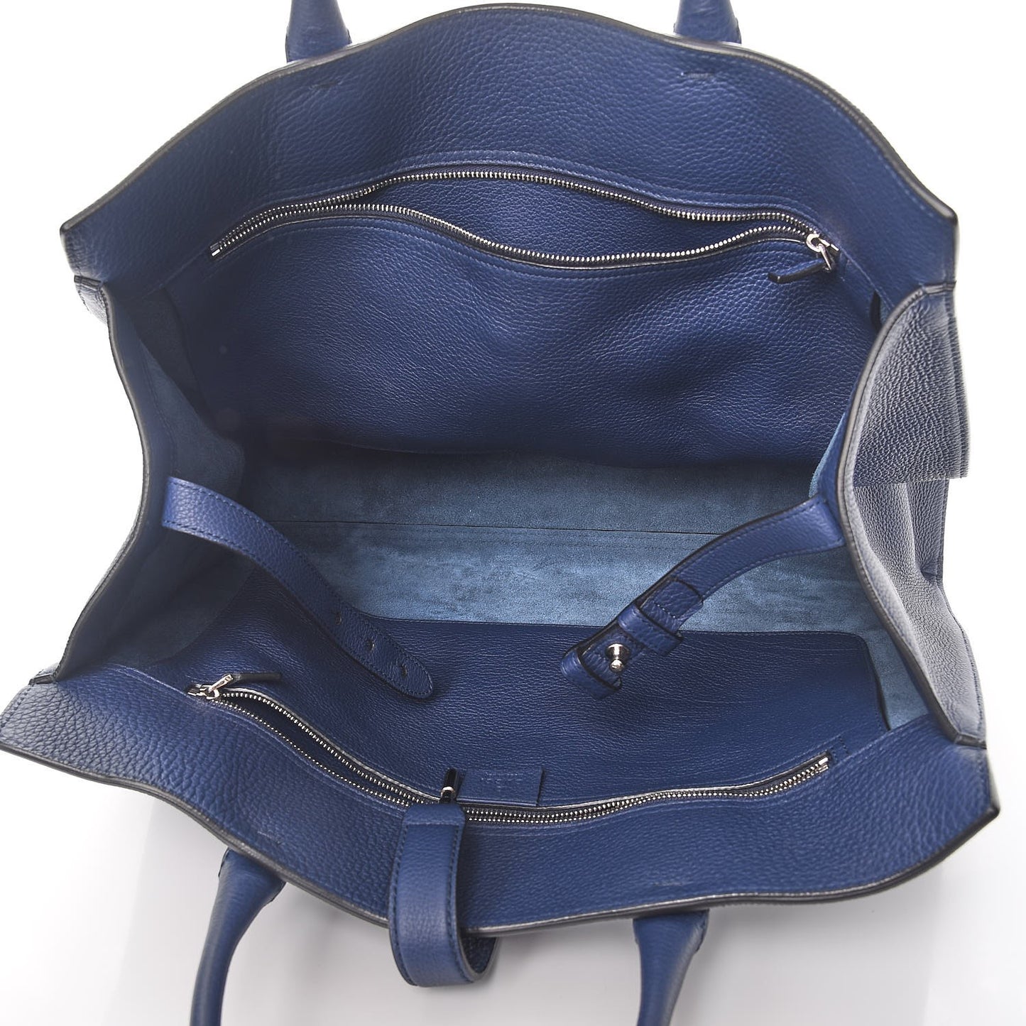 Soft Calfskin Medium Jackie Top Handle Bag Classic Blue Marine