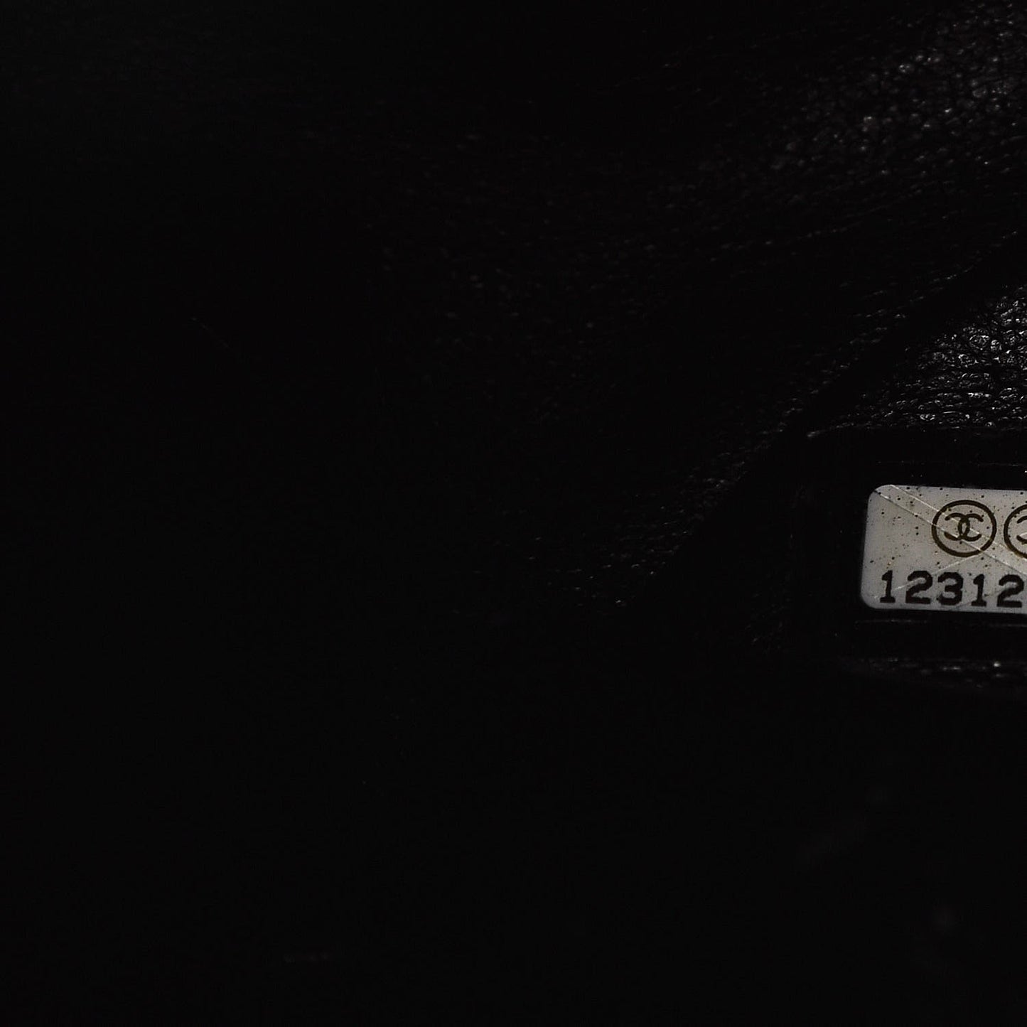 Caviar Half Moon Large Flap Black