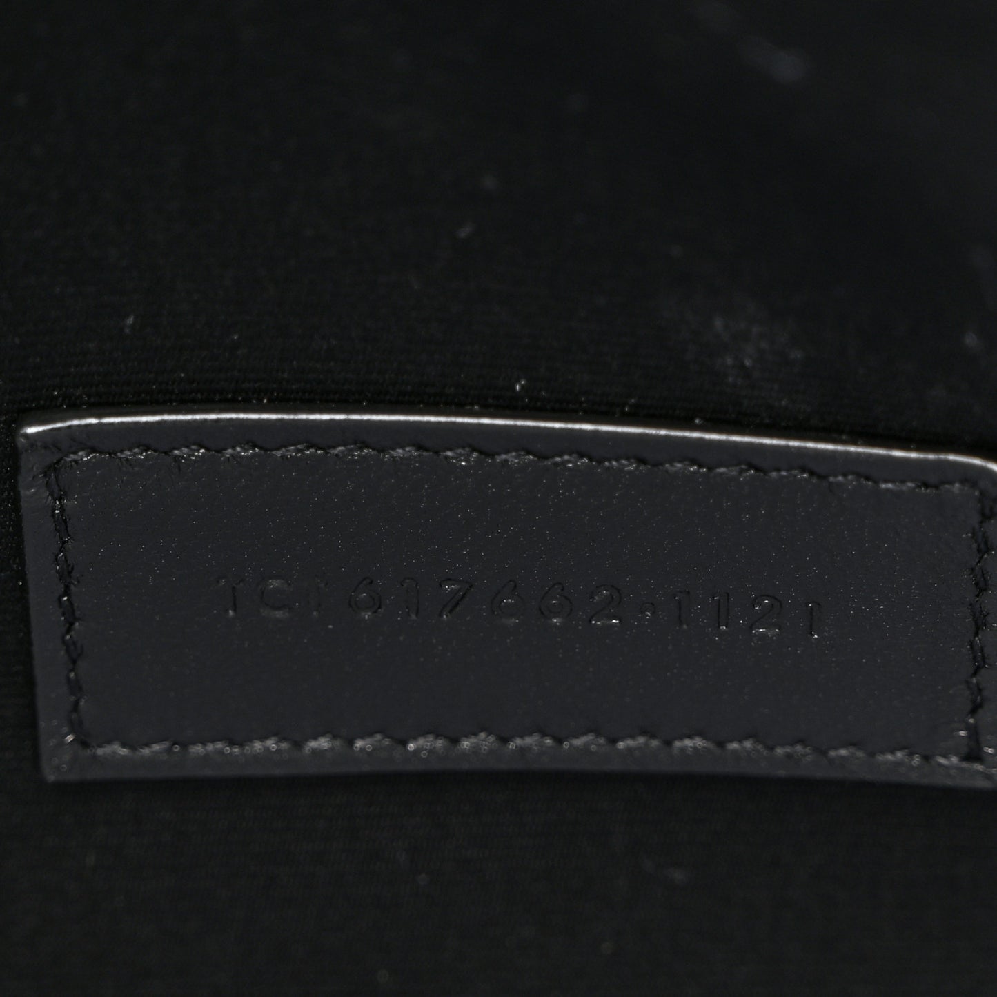 Grain De Poudre Matelasse Chevron Monogram Envelope Clutch Black