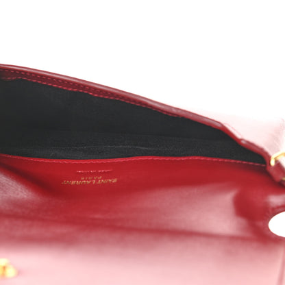 Saint Laurent Smooth Calfskin Monogram Phone Holder Crossbody Opyum Red 5 of 10